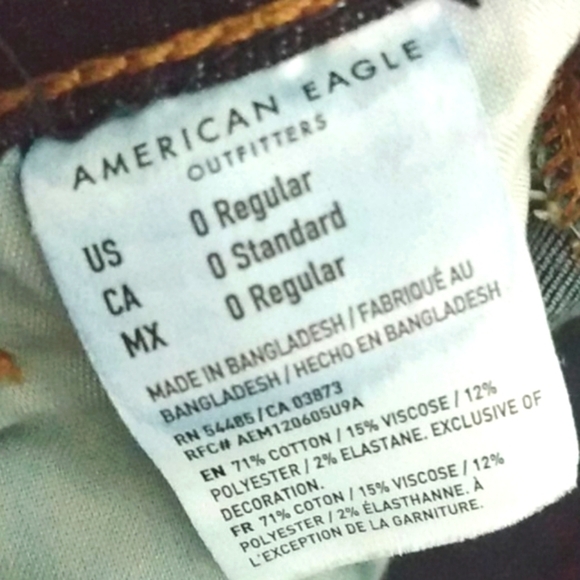 AMERICAN EAGLE HI-RISE SKINNY SUPER STRETCH JEANS - Picture 6 of 11